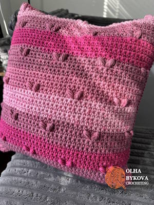 Simple Hearts Pillow Cover