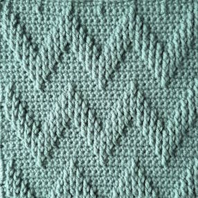 Shadow Chevron Crochet Stitch - free crochet pattern
