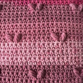 Simple Hearts Crochet Stitch - free crochet pattern